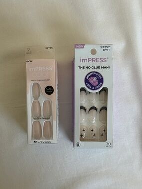 imPRESS Press-On Manicure Set bundle  - Nude & Black Accent design
